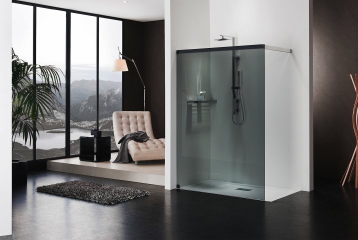 Freistehende Dusche Duschabtrennung Glas Duka