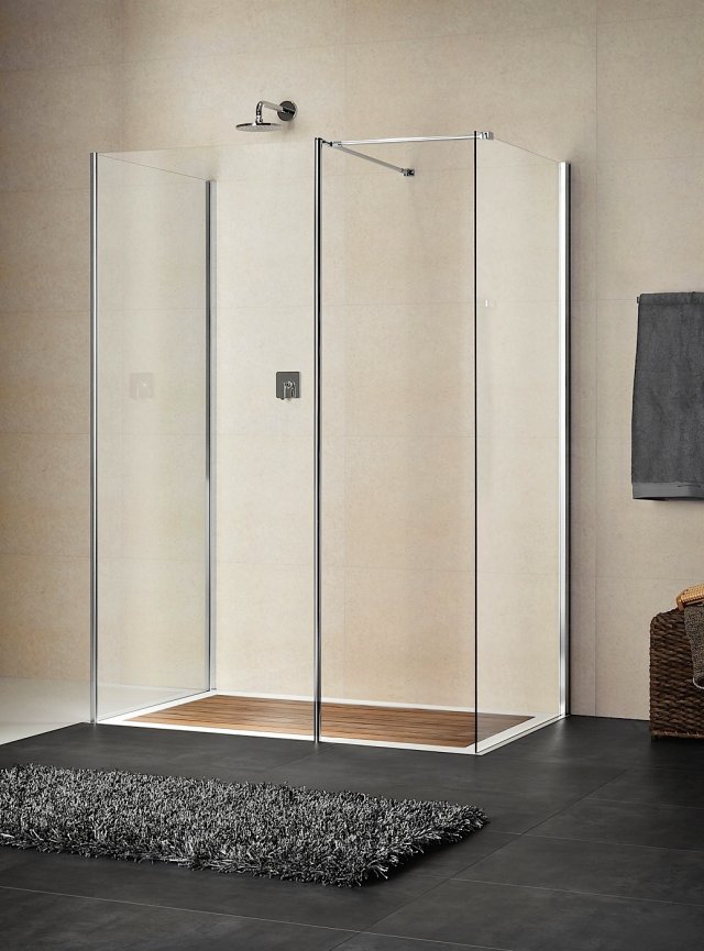 Freistehende Dusche Duschabtrennung Glas Duka